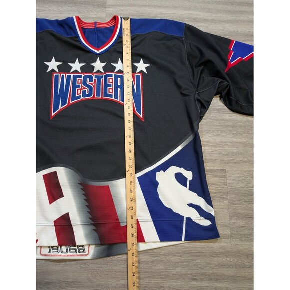 Vintage 1997 IHL Western All Stars Game Jersey Hockey Bauer Pro 56 Fight Strap - Picture 11 of 13